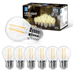 Aigostar Bombilla Led E27 luz calida 2700K,470 Lúmenes, 4W…