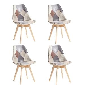BenyLed - Juego de 4 sillas de comedor, sillas auxiliares l…