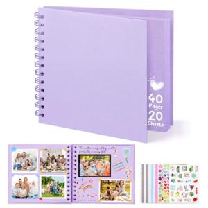 DazSpirit Album Fotos para Pegar y Escribir, 6-pulgadas Alb…