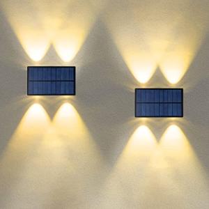YOHAYO Lámparas Solares para Exterior Arriba Abajo, Lámpara…