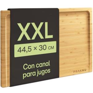 Praknu Tabla de Cortar Cocina em Madera Bambú - Extra Grand…