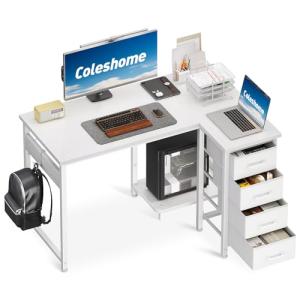 Coleshome Escritorio de Esquina, Escritorio en Forma de L c…