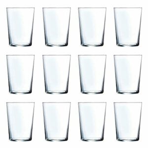Tradineur - Juego de 12 vasos de cristal de 530 ml, pack de…