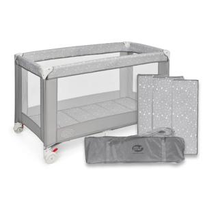 ms Basic - Cuna De Viaje para Bebe 3 Piezas 120 X 60, Inclu…