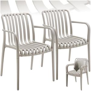 TecTake® Sillas Terraza Exterior Apilables, Plástico Resist…
