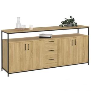 IDMarket - Aparador de 180 cm Detroit XXL, 4 puertas y cajo…