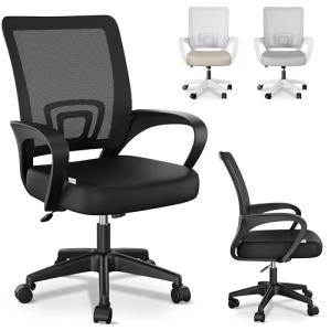 JUPPLIES Silla Escritorio Ergonomica - Silla Oficina con Ap…