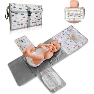 Cambiador bebé portátil XL-Cambiador plegable impermeable i…