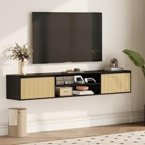 Flycity Mueble TV Suspendido, 180 cm Mesa TV Salon Moderno…