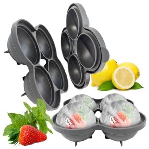 com-four® 2X Bandeja de Cubitos de Hielo XL - Molde para Bo…