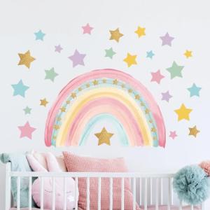 Tanlaby Grande Arcoiris Pegatinas De Pared Bohemias Arcoiri…