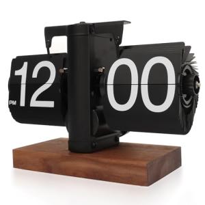 Yusat Reloj retro con tapa – Reloj de escritorio vintage di…