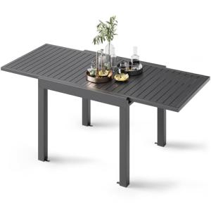 Devoko Mesa De Jardín Extensible,130 X 80 X 75 Cm,Mesa Exte…