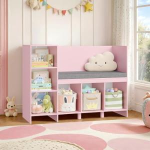 HOCSOK Estantería para niños, 110 cm, estantería para jugue…
