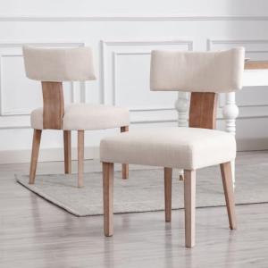 chairus Juego 2 de Sillas de Comedor de Lino Silllas Cocina…