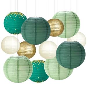 Juego De Faroles De Papel Farolillos De Papel 12Pcs Colgant…