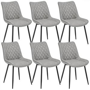 WOLTU Sillas de Comedor Pack 6, Sillas de Cocina Tapizadas…