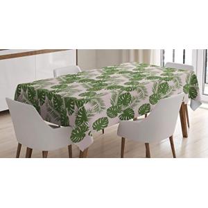 ABAKUHAUS Tropical Mantele, Monstera Hoja de la Palmera, Re…