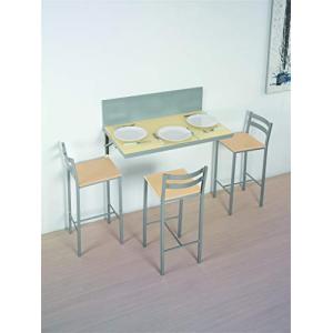 ASTIMESA Mesa de Cocina de Pared Multiposición Beige 50x90c…