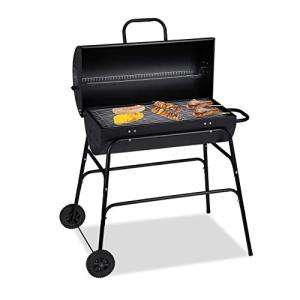 Relaxdays Barbacoa, BBQ con Tapa, Ventilación Ajustable, Re…