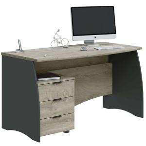 Habitdesign Mesa de Despacho con 3 Cajones, Mesa de Oficina…