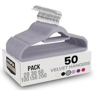 Utopia Home Perchas de Terciopelo - Perchas para Trajes de…