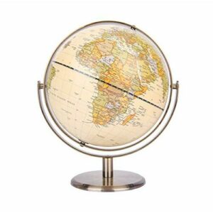Exerz 20cm Globo Antiguo - Soporte de Metal Color Bronceado…