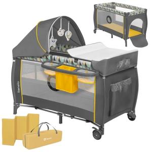 lionelo Sven Plus Cuna de Viaje para bebés 0-36M para niños…