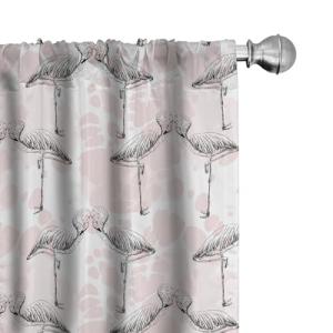 ABAKUHAUS Flamenco Juego de 2 Paños Cortinas, Amor Corazone…