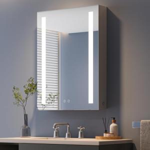 Dripex Armario Baño con Espejo y Luz, Antivaho, con Enchufe…