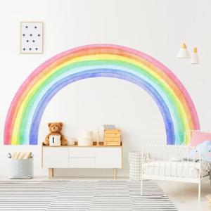 Supzone Pegatinas de Pared Arco Iris 210x108CM Grande Vinil…