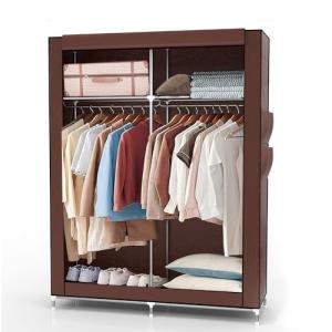 INTIRILIFE Armario Plegable 108x170x45 cm en KOKOS MARRÓN -…