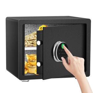 HSGCJS Caja fuerte biométrica de huellas dactilares con tec…