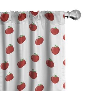 ABAKUHAUS Tomate Juego de 2 Paños Cortinas, Los Productos s…