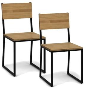 BOX FURNITURE Pack 2Ud. Sillas Desmontables Oxford Eco Negr…