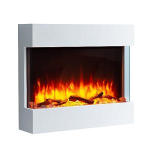 BALDERIA Chimenea eléctrica de pared Alva | Efecto de llama…