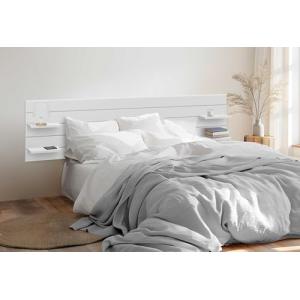 DHOME Cabecero con Estantes de Madera reciclada DM Colgante…