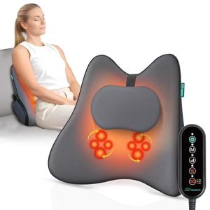 Snailax Shiatsu Masajeador Cervical y Espalda, 4D amasado c…