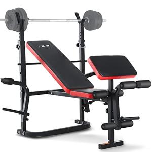 ISE Banco de Musculación Multifuncional Inclinable para Ent…