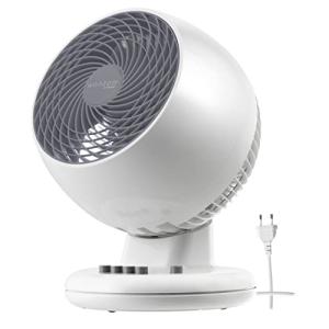 Iris Ohyama Woozoo, 23m², Ventilador de mesa, Blanco, 3 vel…