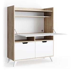 Vicco Escritorio Secretario Berdi, Sonoma/Blanco, 110 x 45…