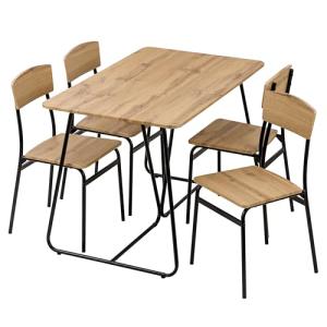 Baroni Home Juego Mesa de Cocina con 4 Sillas de Comedor, C…