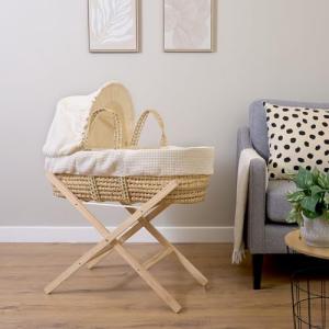 Clair de Lune Moisés con Soporte Plegable Natural, 75 x 28…