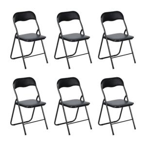 LuxNook 6 Juegos de sillas Plegables de PVC, sillas Plegabl…