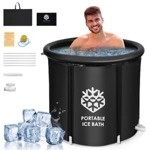 Niest Bañera Plegable Adulto Portátil Ice Bath Tub, 376L Ba…