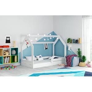 Interbeds Cama Infantil Individual CASITA, Color Blanco, co…