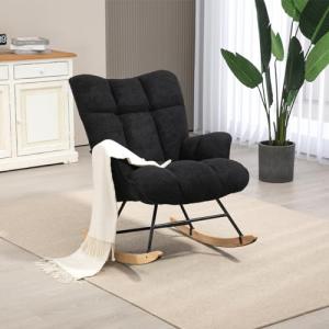 Aunekiv Silla mecedora, silla de lactancia, mecedora, silla…