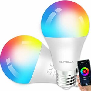 ANTELA Bombilla Inteligente LED E27 Wifi 9W Compatible Con…