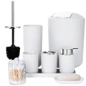 FEILANDUO Juego Completo de Accesorios de baño, Juego de 8…