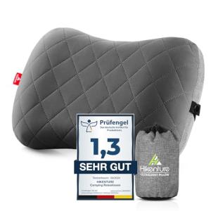 HIKENTURE Almohada Hinchable para Camping, Viaje, con Funda…